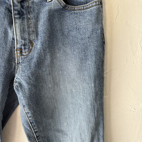 GAP Jeans Womens 6 Blue Low Rise Flare Stretch Denim Classic Y2K 2000s Pants - Picture 4 of 10